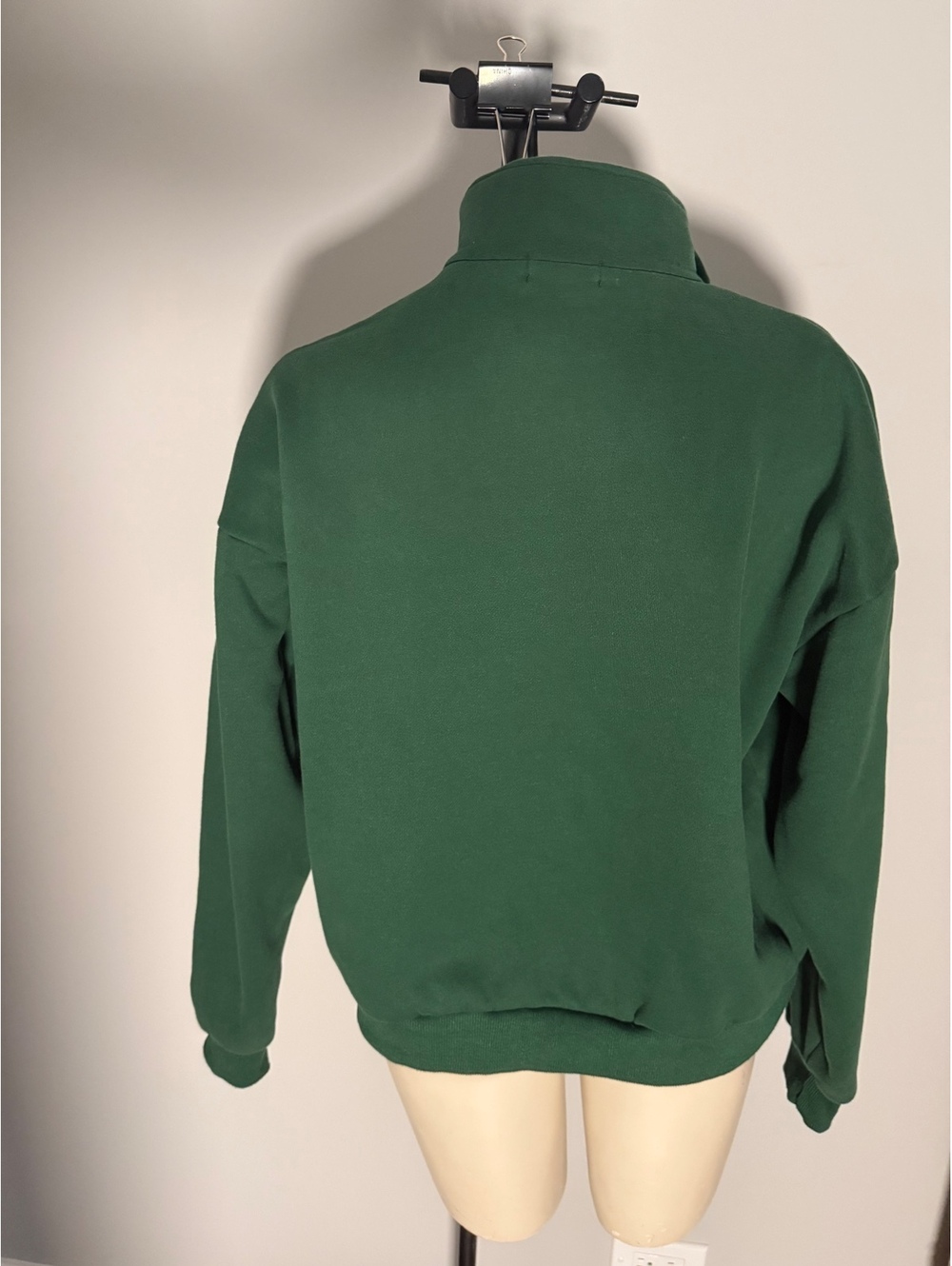 Edikted Women's Green Half-Zip Sweatshirt,‎ Size M - Picture 6 of 6
